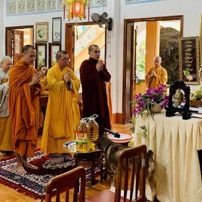 Đồng Nai: Ban Trị sự GHPGVN tỉnh Đồng Nai tổ chức đoàn thăm trường hạ Tổ Đình Quan Âm Tu Viện (ngày 15/7/2020)